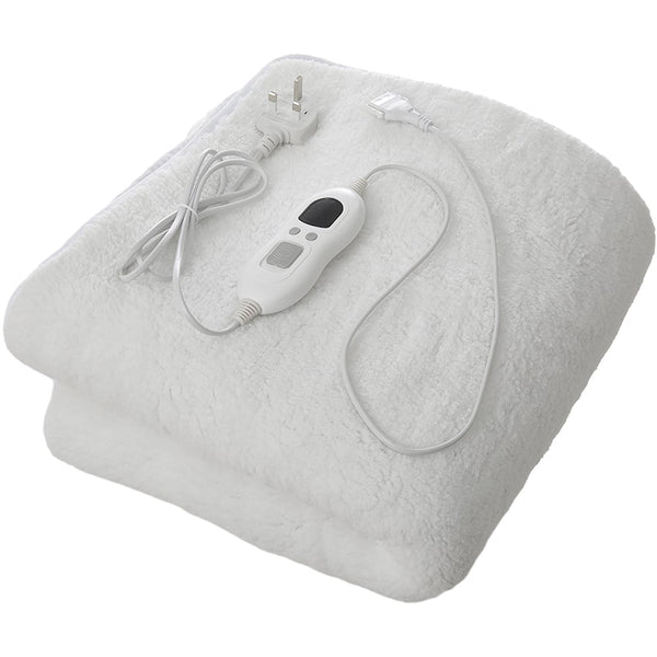 Electric Heated Under Blanket 3 Heat Settings Fast Heat Up Double Bed Blanket 130x170cm