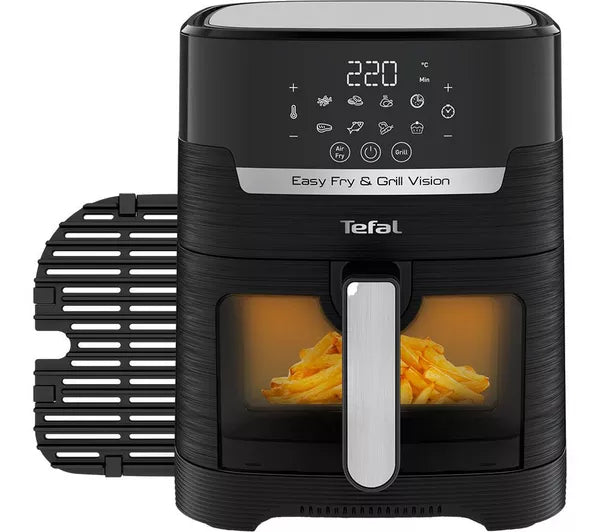 TEFAL Black 4.2 Litre Easy Fry and Grill Vision Air Fryer & Grill