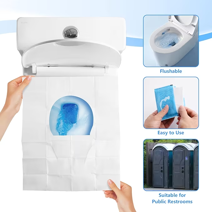 60 Pcs Toilet Seat Covers - OneBag