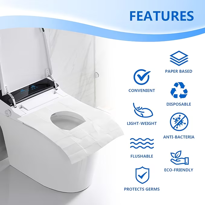 60 Pcs Toilet Seat Covers - OneBag