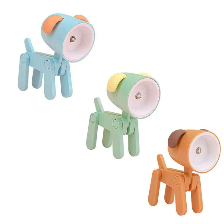 3 Pcs Mini Puppy Dog Night Lamp