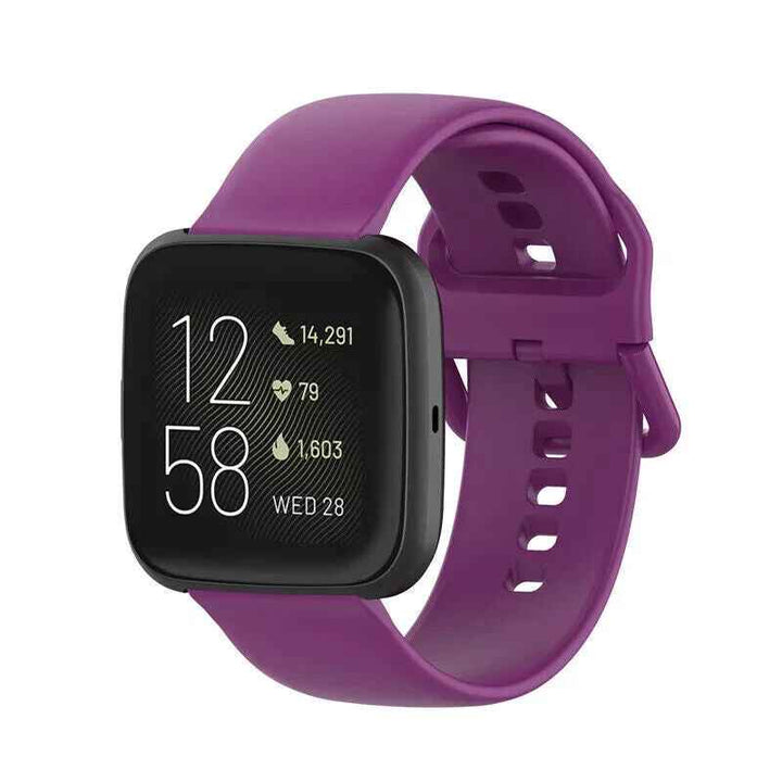 2 Pcs Silicone Watch Strap For Fitbit Versa