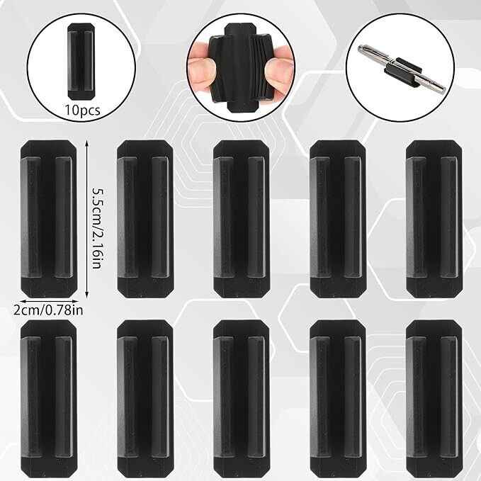 10 Pcs Silicone Pencil Holder