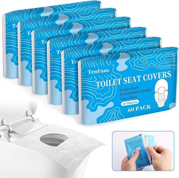 60 Pcs Toilet Seat Covers