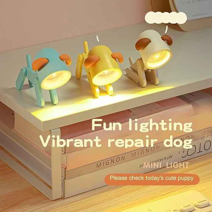 3 Pcs Mini Puppy Dog Night Lamp