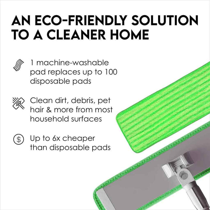 4 Pcs Microfiber Mop Pad, Floor Washable Refills Pads