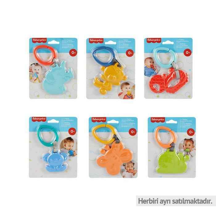 2 Pcs Fisher-Price Baby Animal Teether Assortment