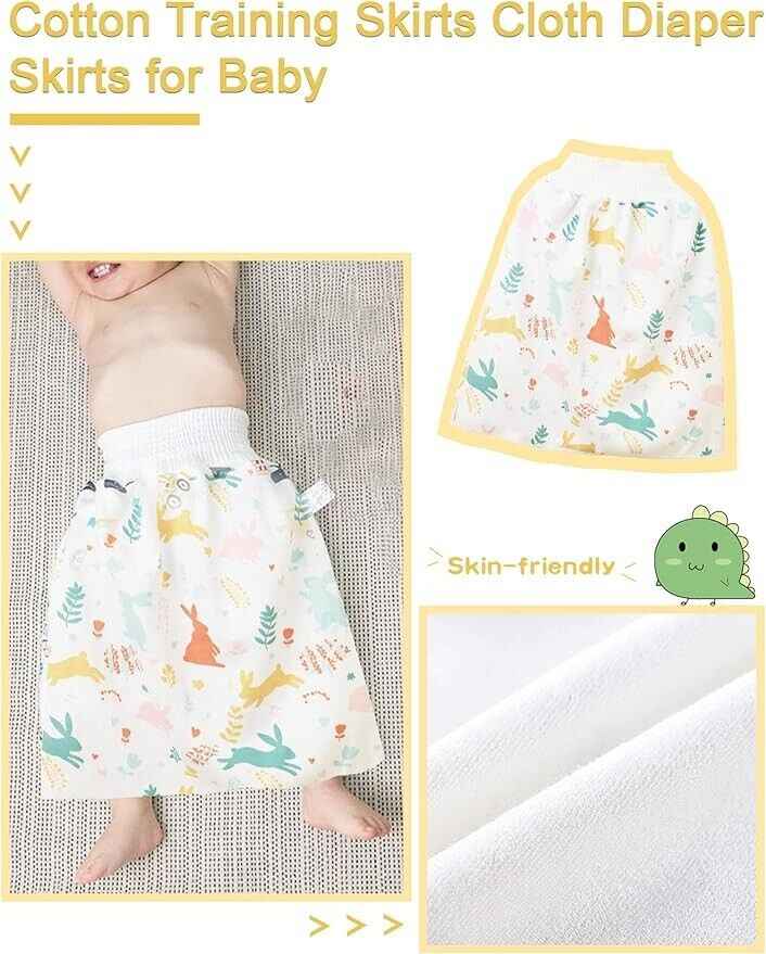 2 Pcs Baby Potty Training Diaper Skirt