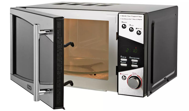 De'Longhi  Black and Silver 800W Standard Microwave P80T5A - OneBag