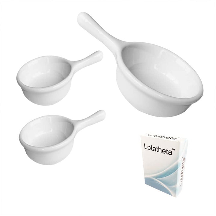 2 Pcs Shaped Porcelain Soy Sauce Dish, Ceramic Dip Dipping Bowls White for Dinner Baking BBQ and Cooking - OneBag