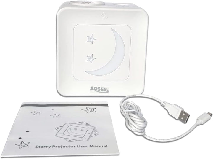 Star Night Light Projector with Nebula Cloud - 10 Colors Changing LED, Twinkling Stars, Timer - OneBag