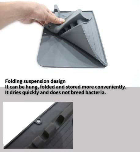 Silicon Dish Drying Mat, Non-Slip, Heat-Insulating Water-draining Table Placemat - OneBag
