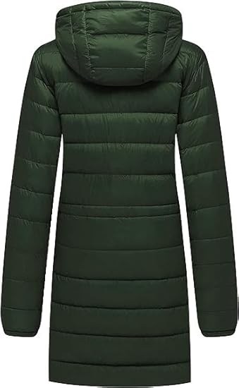 Wantdo Women's Hooded Jackets Packable Lightweight Down Jacket Windproof Long XL - OneBag