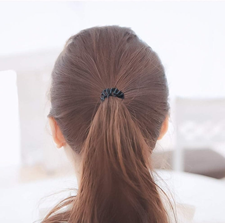 12pcs Spiral Hair Bands for Women and Girls Plastic Multicolour Series Spiral Hair Bands - OneBag