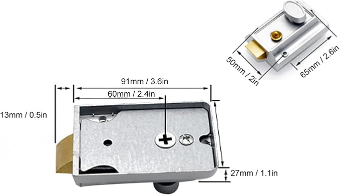 Yctze Digit Code Lock for Door Mechanical Code, Lock Security Coded, Lock Password, Lock Door, 2-4 Digits Heavy Duty Indoor Outdoor Keyless for Gate Cabinet Commercial Use with Digital Keypad - OneBag