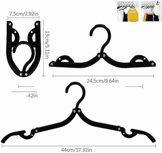 5 Pcs Plastic Foldable Hanger