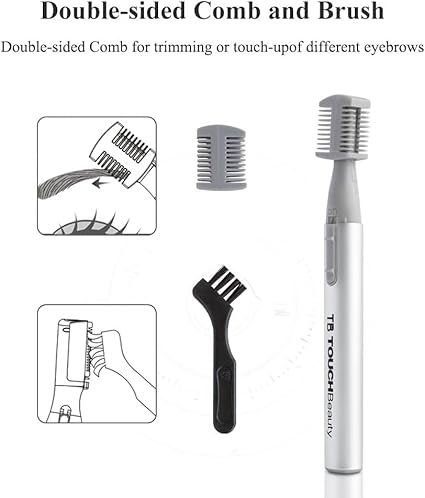 Electric Eyebrow Trimmer, Eyebrow Hair Remover, Painless Facial Hair Trimmer for Women - OneBag
