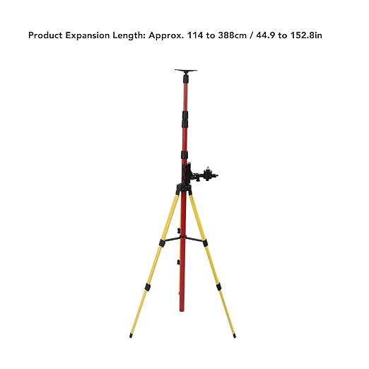 Stainless Steel Level Support Pole, 114-388mm Adjustable Base, Heavy Duty Telescoping RodLevel TripodTelescopic Pole - OneBag