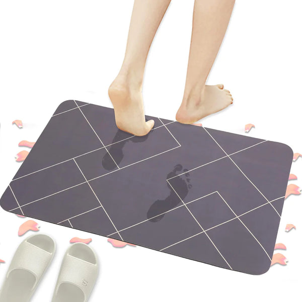 80x50cm Absorbent and Machine Washable bathroom Mat, Soft Bath Rug, Kitchen Bathroom Accessory