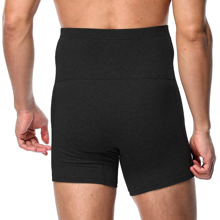 High Waist Cotton Underpants Long Legs Boxer Shorts, Fitted Trunks Shapewear Underwear- Black 3XL - OneBag