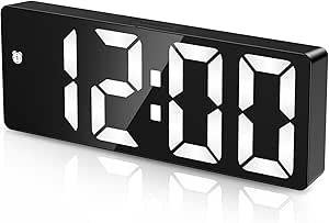 Digital Alarm Clock Bedside with 6.5" Large Display, Type-C/Battery Powered Alarm Clock