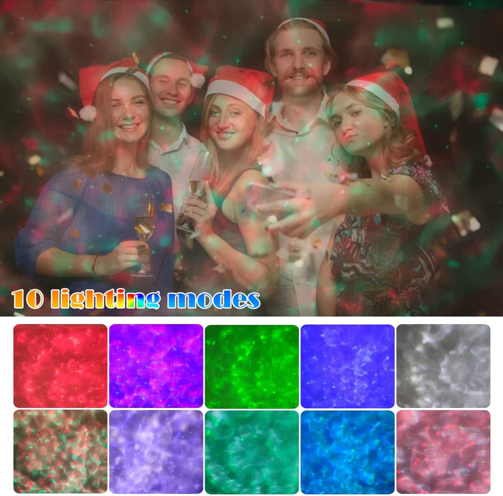Star Night Light Projector with Nebula Cloud - 10 Colors Changing LED, Twinkling Stars, Timer - OneBag