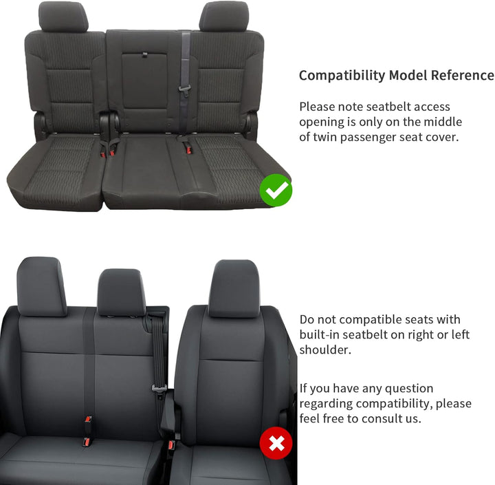 Universal Car Van Seat Covers Full Set for 5 Seater, Front Pair Seat Cover - OneBag