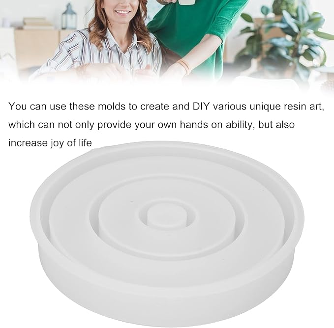 Silicone Circle Candle Holder Molds, 3D Round Candlestick Mould for Home Decorations - OneBag