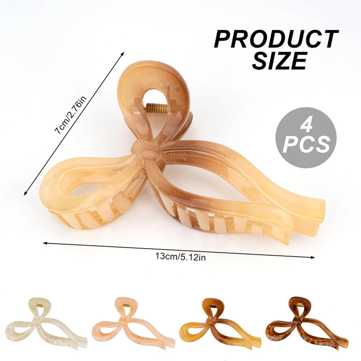 4 Pcs Large Hair Claw Clips - OneBag