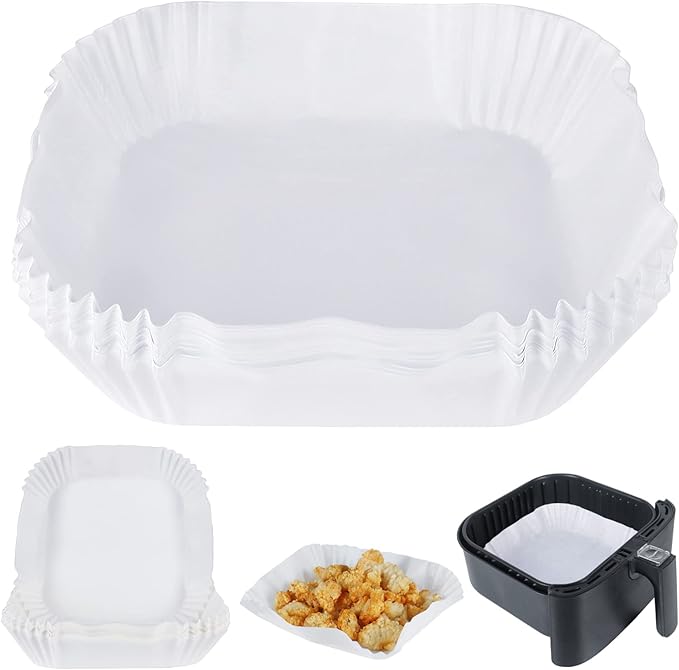 6.3 inch/ 16cm Disposable Square Air Fryer Liners - OneBag