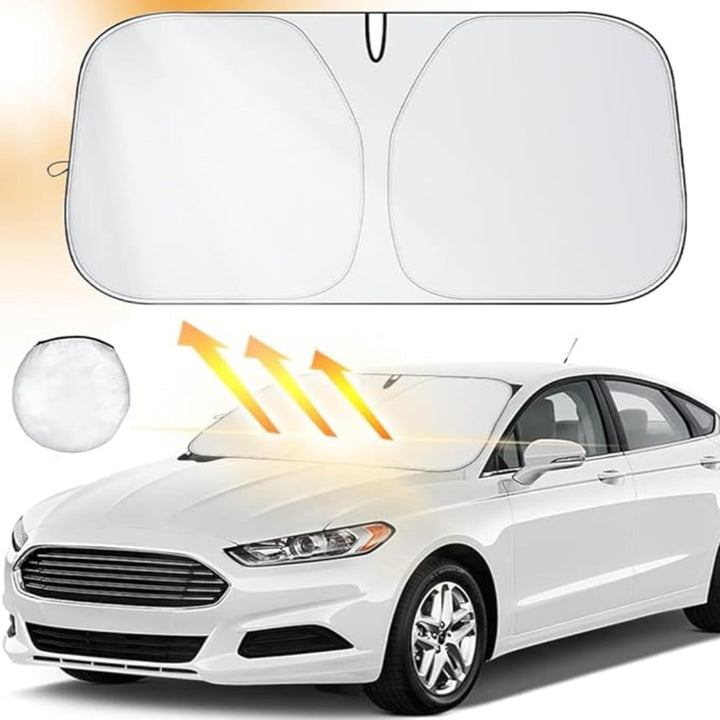 Foldable Car Windshield Sun Shade, Block UV Rays Sun Visor Protector - OneBag
