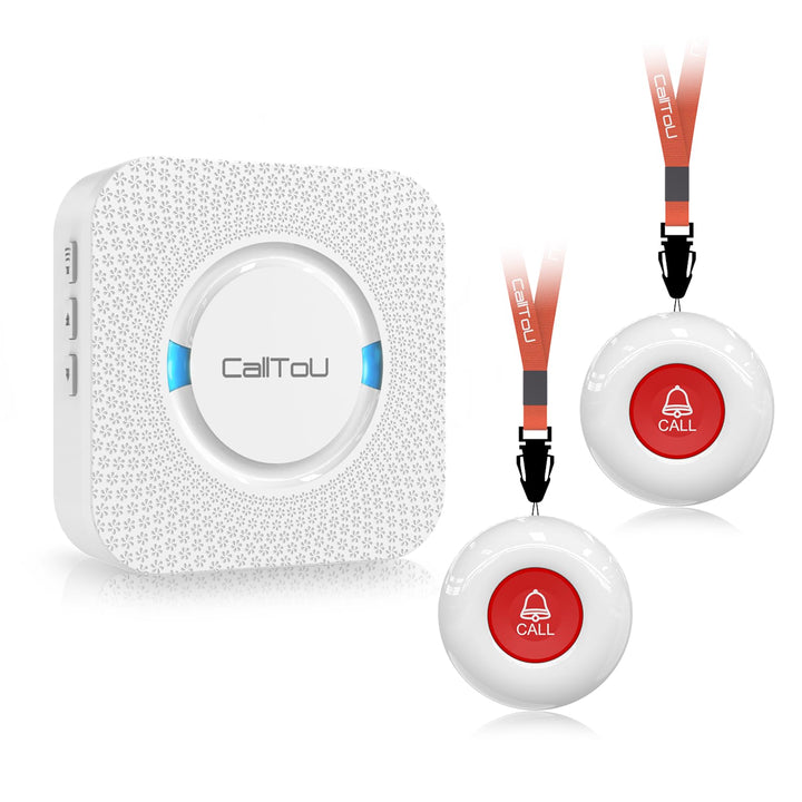 Wireless Caregiver Pager Alert System, Call Button, Watch, Receiver for Elderly, Buzzer Alarm - OneBag