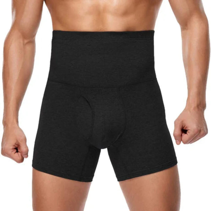 High Waist Cotton Underpants Long Legs Boxer Shorts, Fitted Trunks Shapewear Underwear- Black 3XL - OneBag