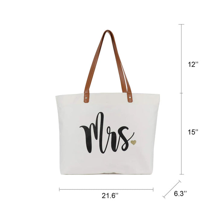 Bride Tote and Makeup Bag, Gifts for Engagement Bridal Shower Bachelorette Wedding Party - OneBag