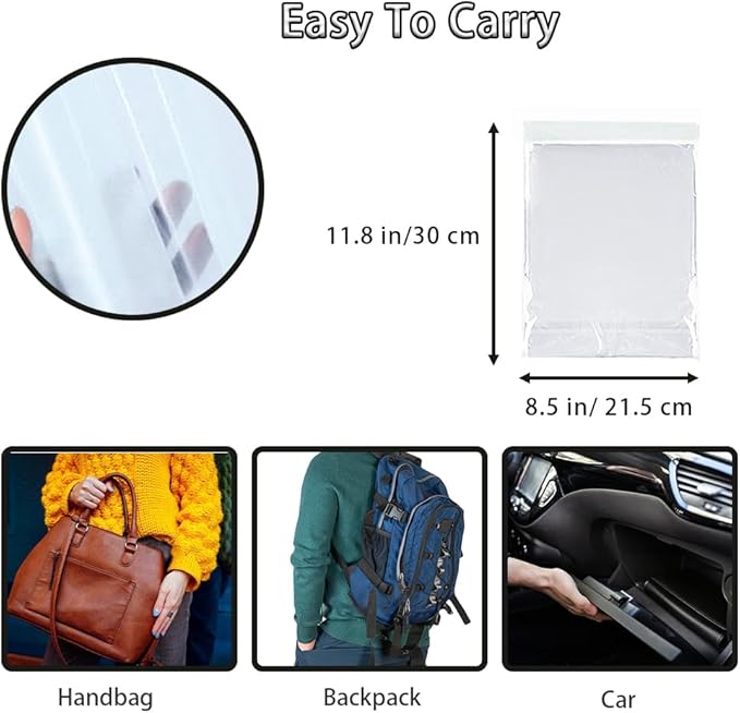 3 Pcs Disposable Rain Ponchos with Pants, Waterproof Ponchos Adults, Light Weight Rain with Hood Women Men - OneBag