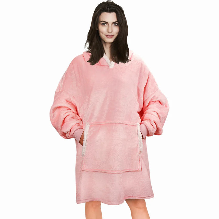 Oversized Hoodie Blanket, Warm Fleece Hoodie, OneSize - OneBag