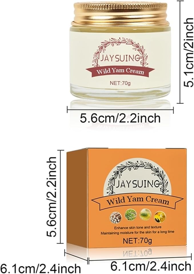 2 Pcs Wild Yam Cream, Annas Wild Yam Cream Organic for Hormone Balance, Women's Organic Wild Yam Root Cream - OneBag