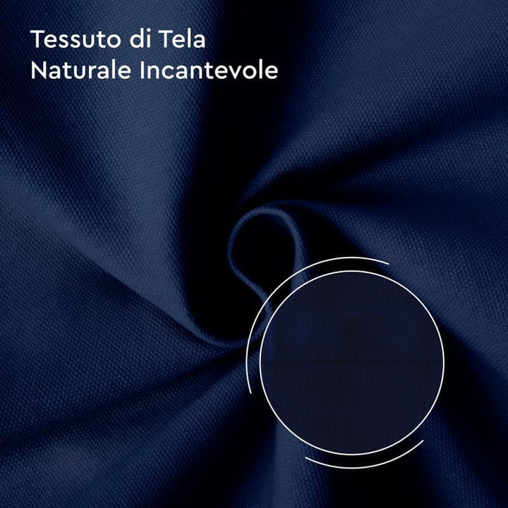 32x150cm Table Runner, Cotton Canvas Fabric Navy Blue Table Runner - OneBag