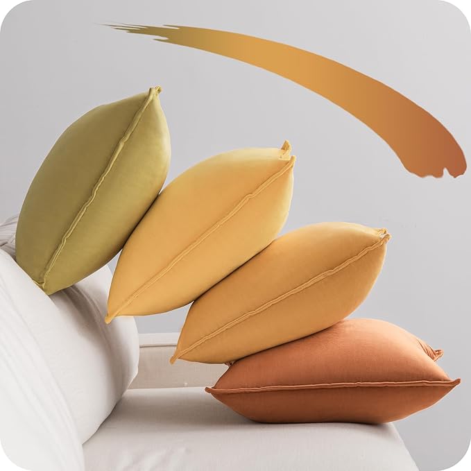 4 Pcs Cushion Covers 30x50cm Set, Soft Decorative Throw Pillow Cover - OneBag