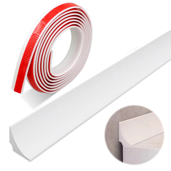 Silicone Shower Threshold Water Barrier, 157inch 4M Bath Sealant Strip