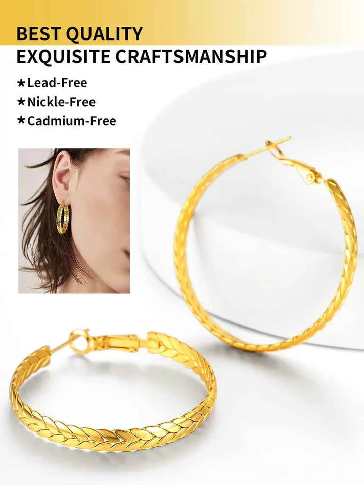 Gold Hoop Earrings
