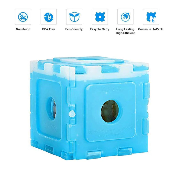 6 Pcs Ice Packs for Cool Box Bags - OneBag