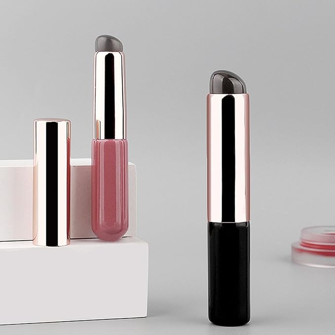 2 Pcs Reusable Silicone Lip Brush, Silicone Lip And Concealer Makeup Brushes - OneBag