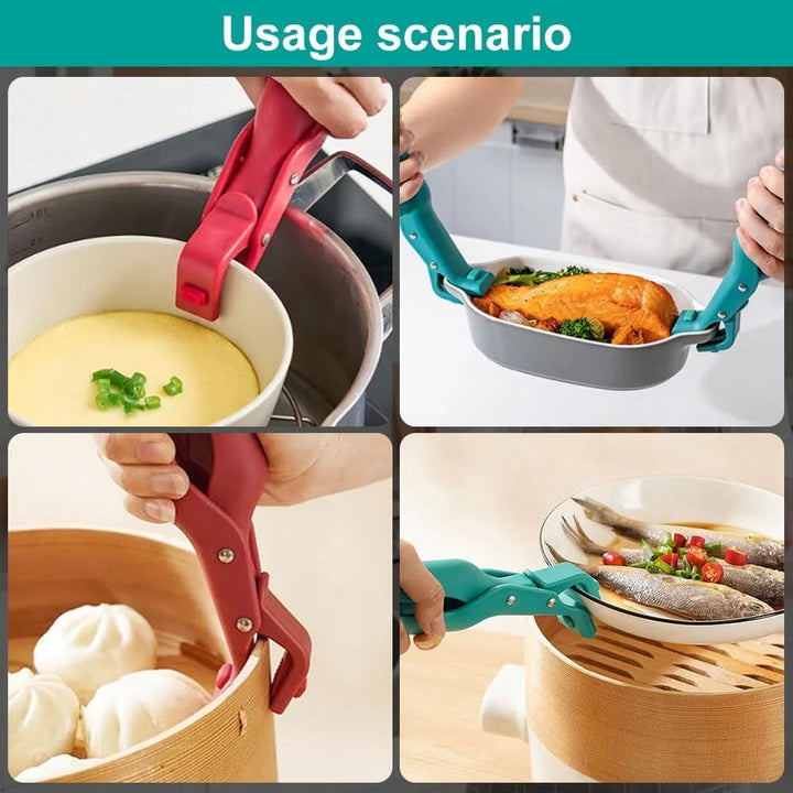 2Pcs Multi-Purpose Anti-Scald Bowl Holder Clip - OneBag