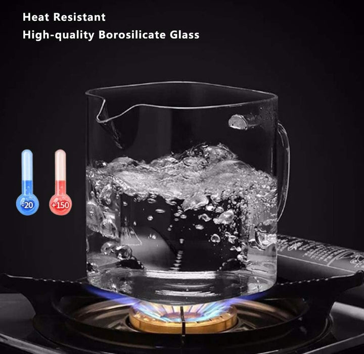 950ml Heat Resistant Clear Glass Teapot Jug With Infuser Coffee Tea Leaf Herbal Pot - OneBag