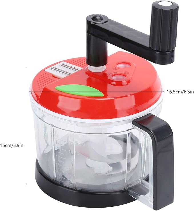 3.5L Powerful Manual Stainless Steel Food Chopper Processor with grater and lemon squeezer - OneBag