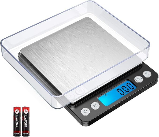 Digital Pocket Scales, (500g/ 0.01g) High-precision Kitchen Food Scales, Mini Kitchen Scale with Backlit - OneBag