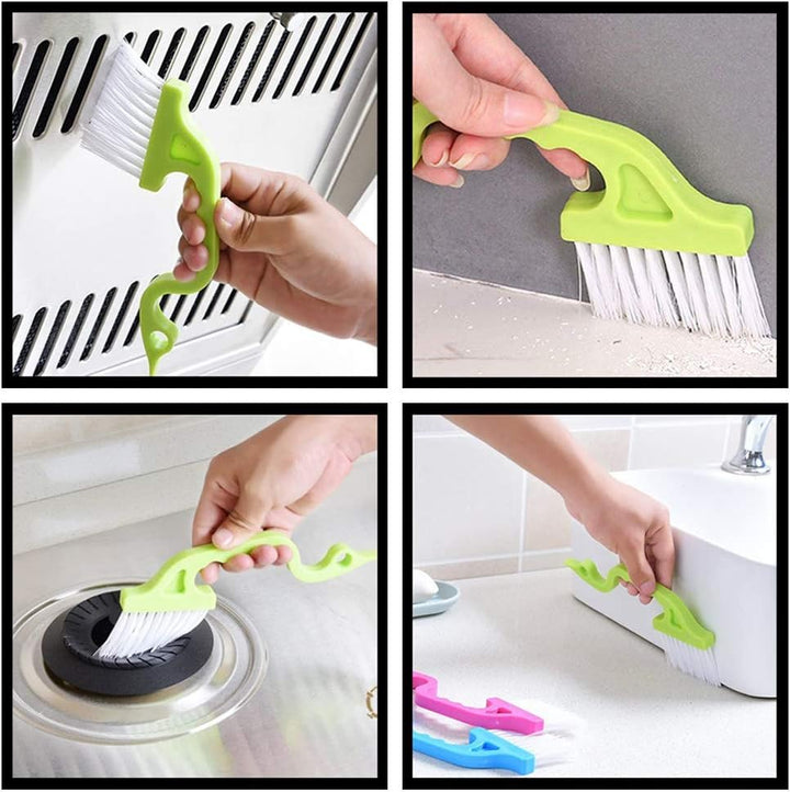 4 Pcs Kitchen Brush Cleaning Tools Window Groove Gap Track Cleaning Brushes Kitchen - OneBag
