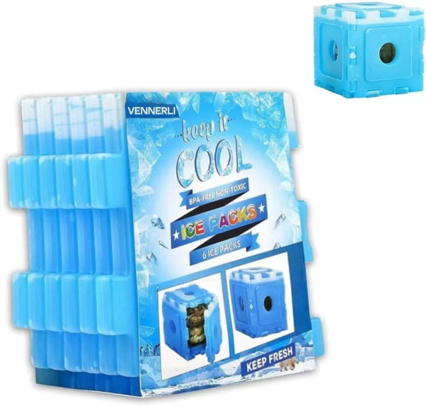 6 Pcs Ice Packs for Cool Box Bags