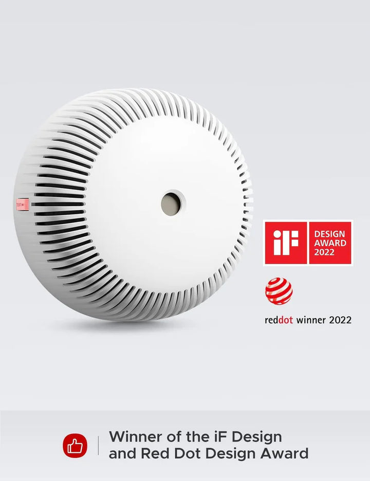 Smart Wi-Fi Smoke Alarm Detector with Replaceable Battery, Silence Button, Self-Check Function - OneBag